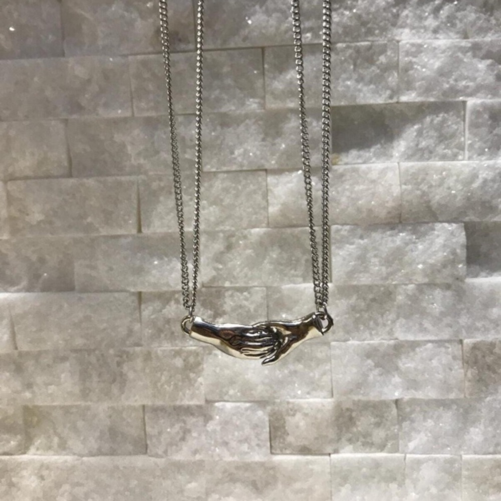 Handing hands 2 Necklaces 😍